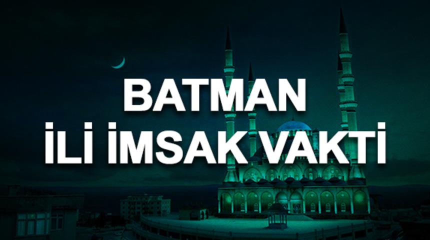 Batman i&ccedil;in İmsak vakti 2019: Sahura saat ka&ccedil;ta kalkılacak? 