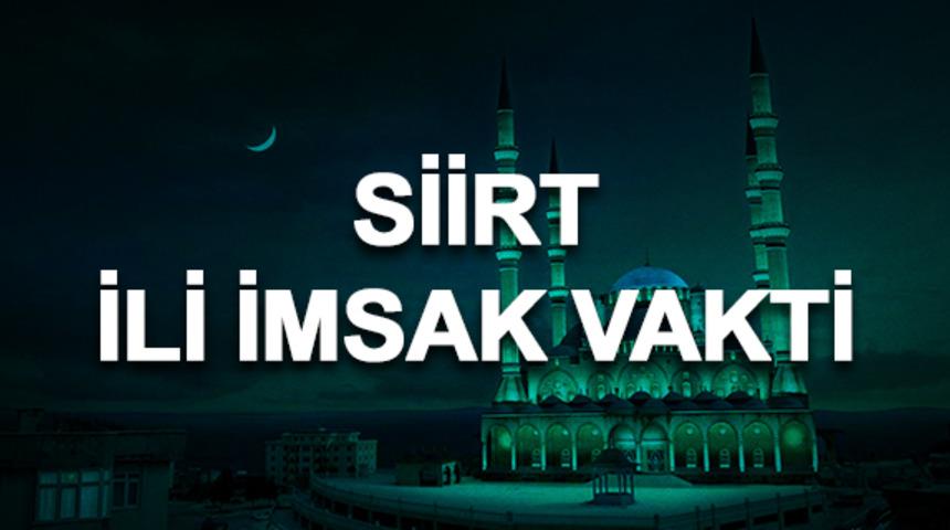 Siirt i&ccedil;in İmsak vakti 2019: Sahura saat ka&ccedil;ta kalkılacak? 