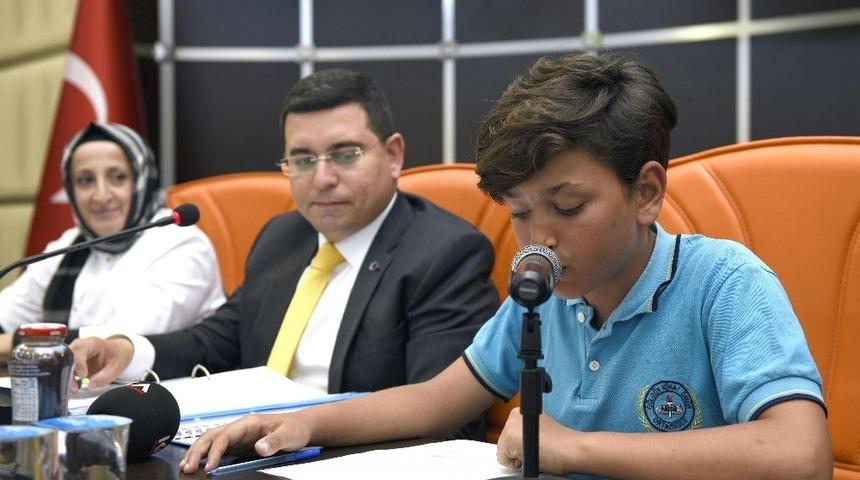 Kepezli çocuklar mecliste söz aldı