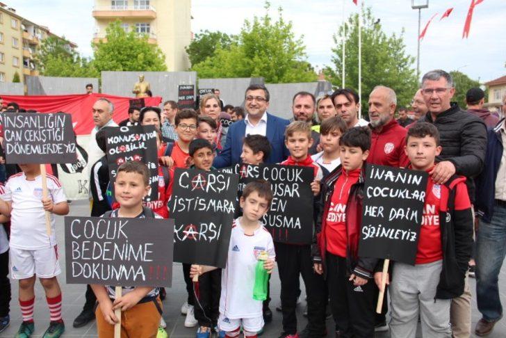 Çan’da  çocuk istismarına karşı yürüyüş G1