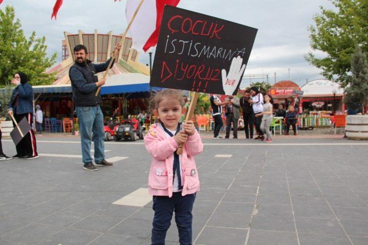 Çan’da  çocuk istismarına karşı yürüyüş G2