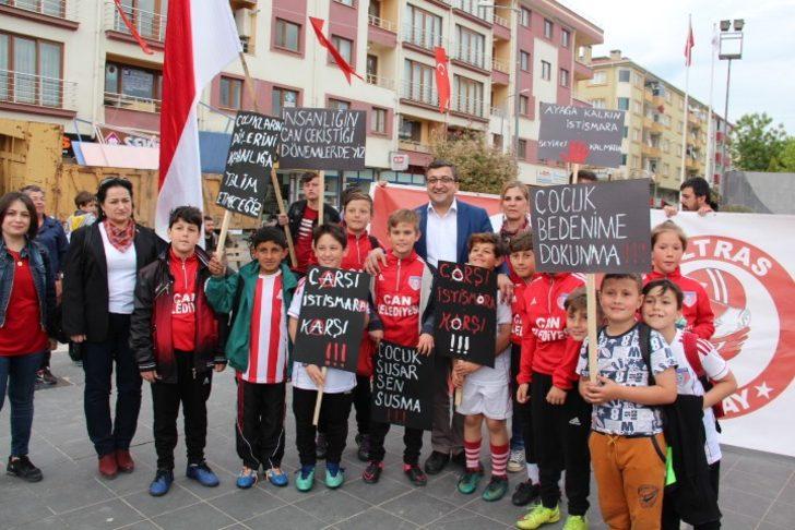 Çan’da  çocuk istismarına karşı yürüyüş G4