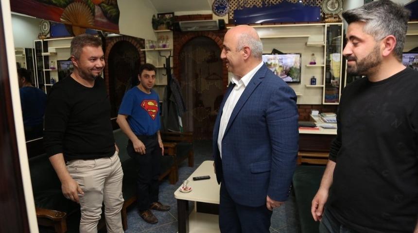 Başkan Bıyık&rsquo;tan esnaf turu