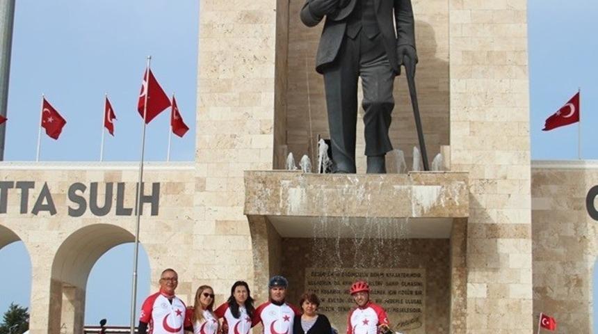Bisiklet&ccedil;iler Didim&rsquo;den Samsun&rsquo;a pedal basacak