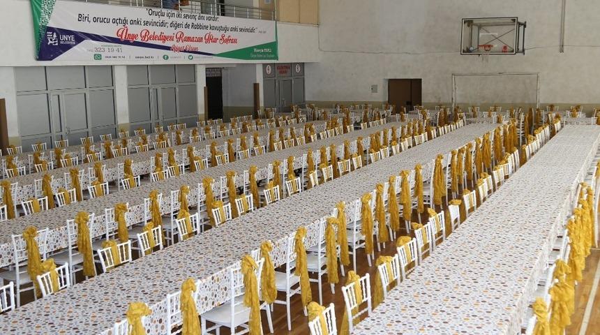 Ünye’de Ramazan çadırı kuruldu