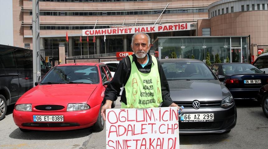CHP Genel Merkezi önünde eylem