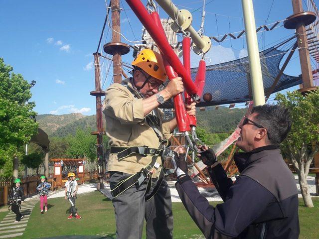 Adrenalin tutkusuna yaşı engel olamadı