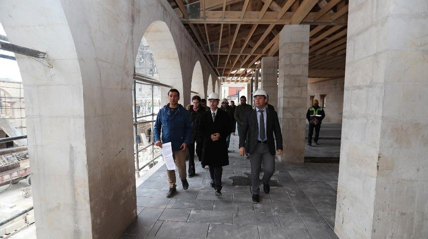 Tarihi Mecidiye Han&rsquo;ında restorasyon &ccedil;alışmaları