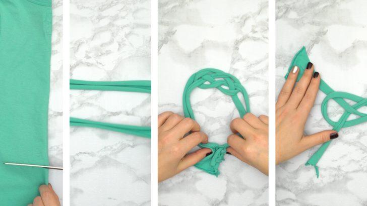 Eskiyen Tiş&ouml;rtten Sa&ccedil; Bandı Yapımı