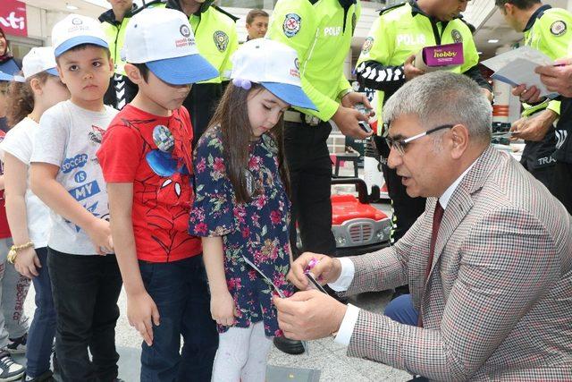 Çocuklarda trafik bilinci oluşturmak amacıyla etkinlik düzenlendi