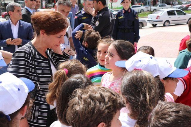 Safranbolu’da emniyet kemerinin önemi simülasyon ile anlatıldı