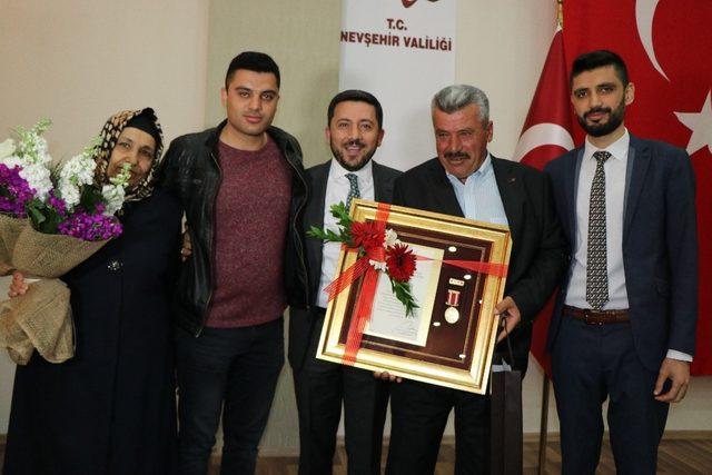 Nevşehir’de şehit ailelerine Devlet Övünç Madalyası