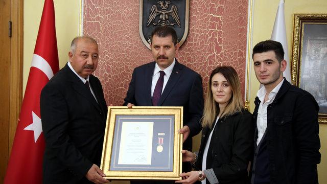 Sivas'ta 6 şehit ailesine Devlet Övünç Madalyası ve Beratı verildi