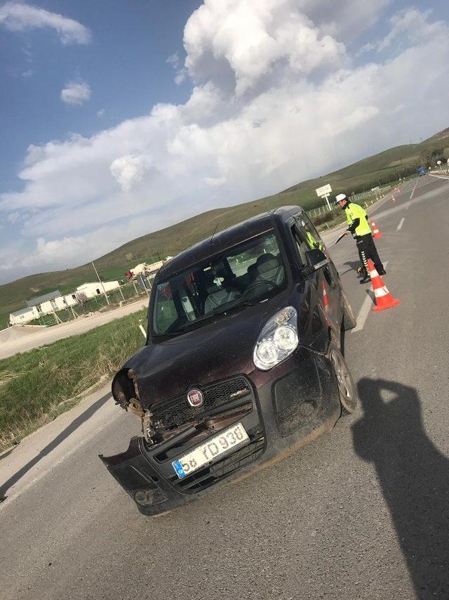 Sivas’ta trafik kazası 6 yaralı