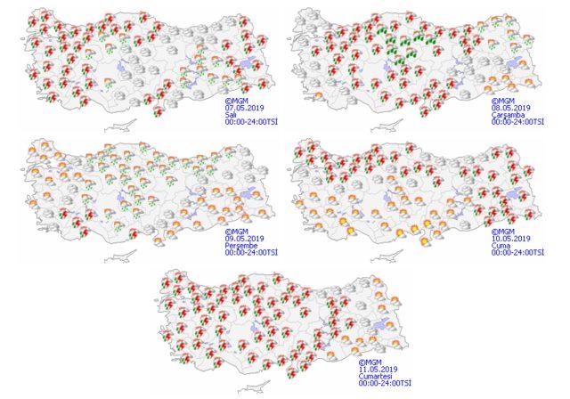 Hava sıcaklığı düşüyor, sağanak geliyor Meteoroloji'den 7 Mayıs Salı İstanbul hava durumu uyarısı
