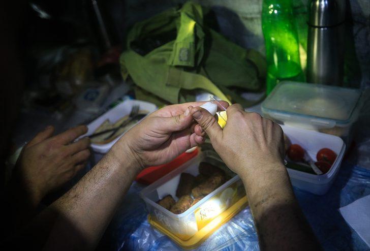 Yerin 350 metre altında ilk iftar G3