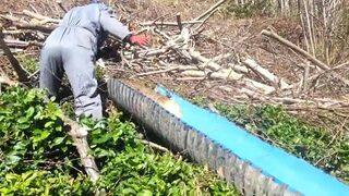 Rizeli'nin odun kaydırağı