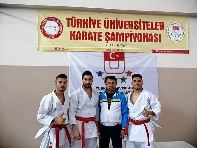 PAÜ erkek karate takımı Türkiye 3.’sü oldu