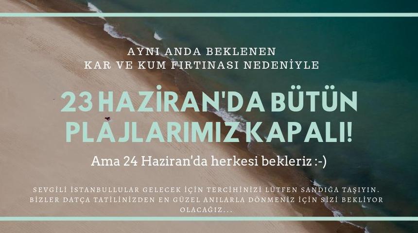 Datça Belediyesi'nden 23 Haziran seçim kararı: Kapalıyız