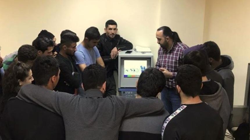 Oğuzeli MYO&rsquo;da g&uuml;venlik eğitimi uygulama alanı kuruldu