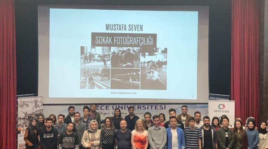 D&uuml;zce &Uuml;niversitesi &ouml;ğrencilerinden Mustafa Seven&rsquo;e yoğun ilgi