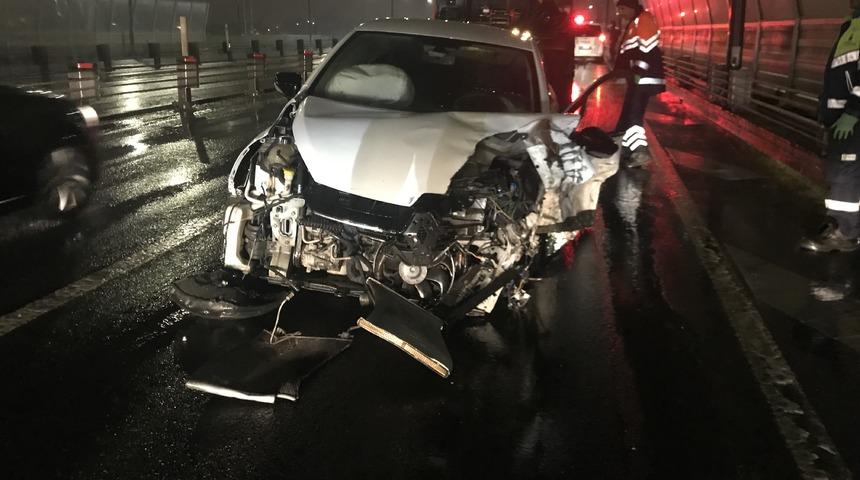 Haliç Köprüsü'nde feci kaza!