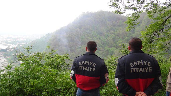 Giresun'da örtü yangını! 9 dönümlük alan cayır cayır böyle yandı G1