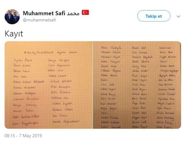 Cumhurbaşkanlığı Arşiv Daire Başkanı İmamoğlu na destek veren ünlüleri paylaştı 1