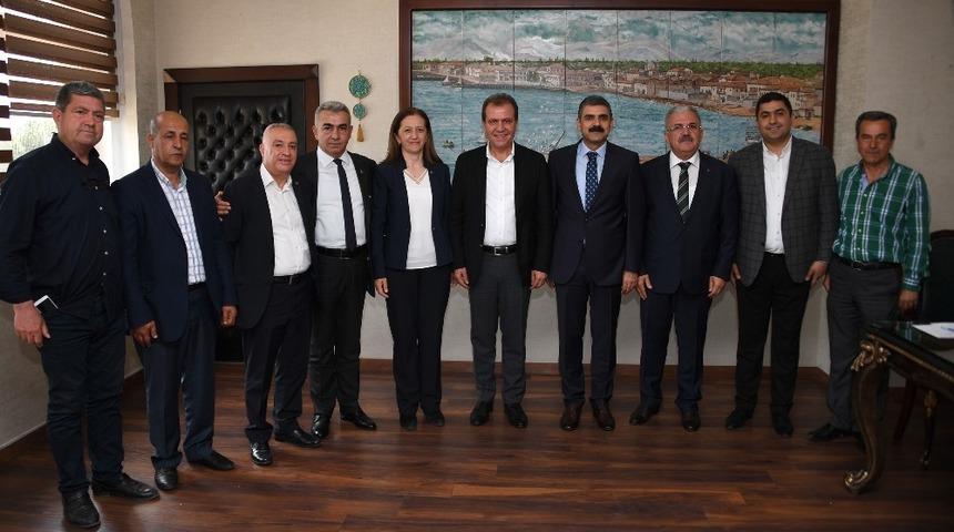 İş&ccedil;i ve memur sendikalarından Başkan Se&ccedil;er&rsquo;e ziyaret