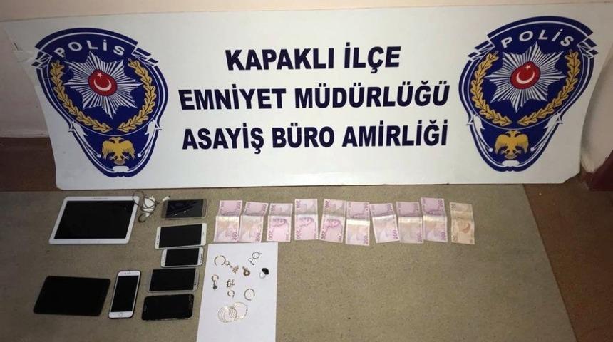 Tekirdağ’da 20 bin liralık altın çalan iki hırsız yakalandı