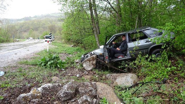 (Özel) Kazadan sonra saatlerce aracın koltuğundan kalkamadı