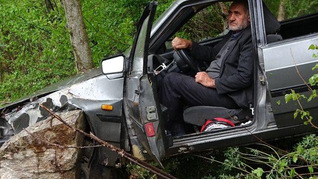 (Özel) Kazadan sonra saatlerce aracın koltuğundan kalkamadı