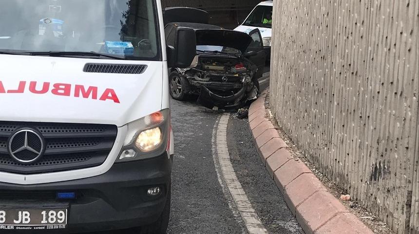 Kayseri&rsquo;de trafik kazası: 1 yaralı