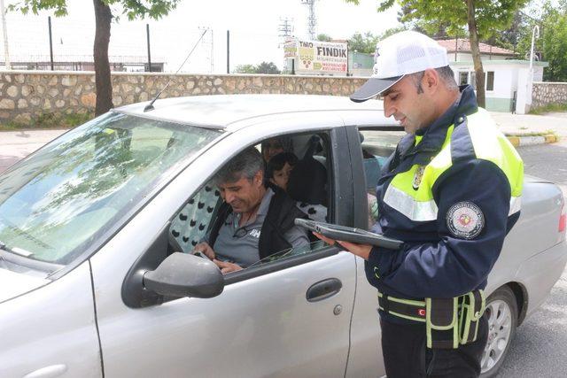 Şehir merkezinde trafik denetimleri sıklaştırıldı