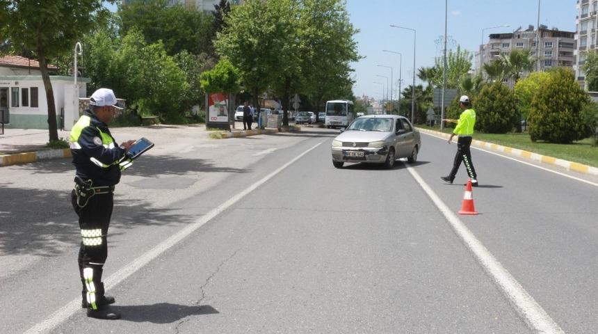 Şehir merkezinde trafik denetimleri sıklaştırıldı