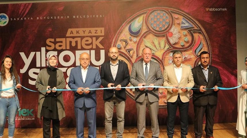 Akyazı SAMEK&rsquo;te eserler beğeniye sunuldu