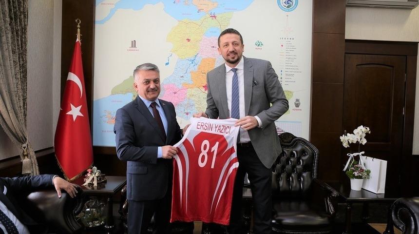 T&uuml;rkoğlu, Vali Yazıcı&rsquo;yı ziyaret etti