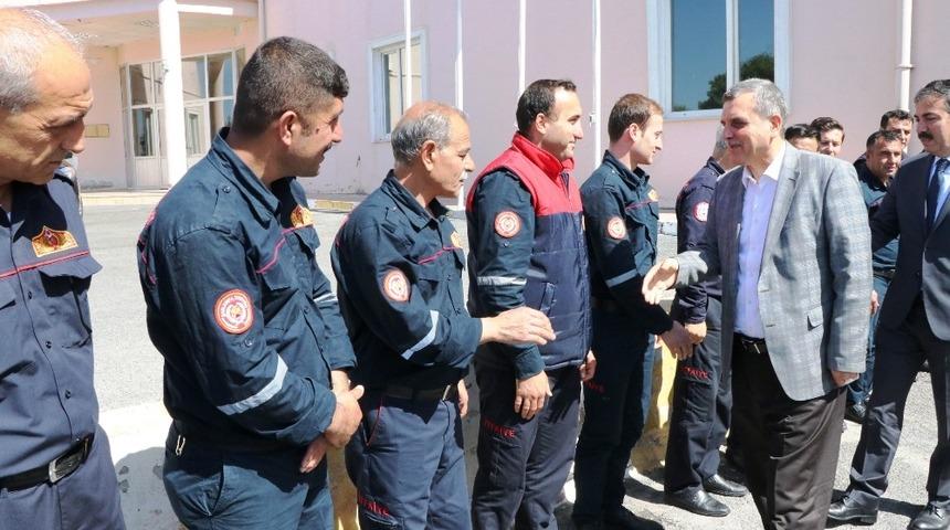 Beyazg&uuml;l itfaiye erleriyle bir araya geldi