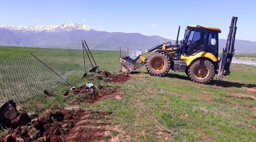 İşgal edilen arazilere kaymakamlık el koydu