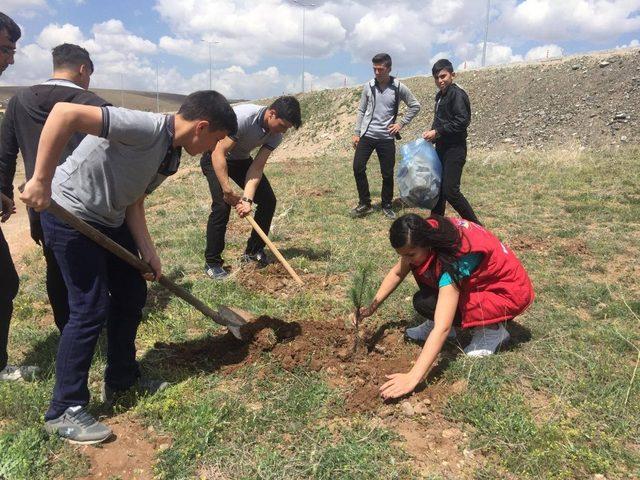 Genç Gönüllüler Şehitler Anısına Fidan Dikti