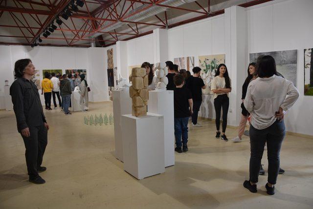 Sanat tasarım öğrencilerinin eserlerine yoğun ilgi