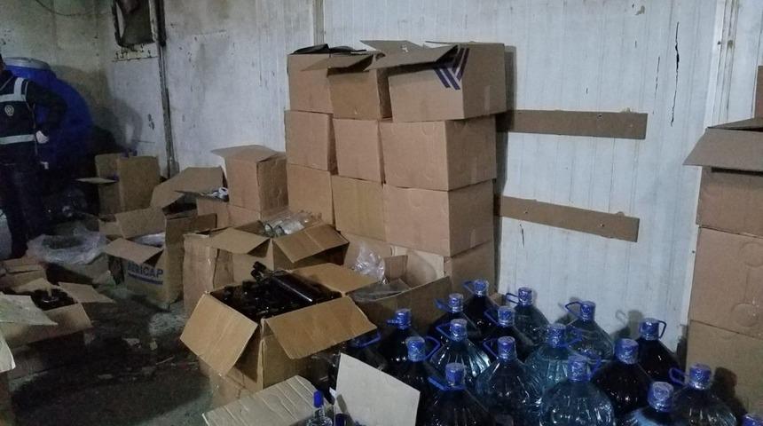 Gaziantep’te sahte içki operasyonu