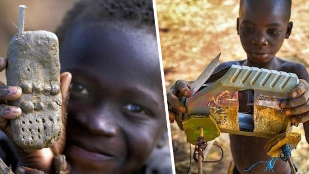 S&ouml;z konusu oyuncak olunca bu &ccedil;ocukların hayal g&uuml;c&uuml; ile kimse yarışamaz! 