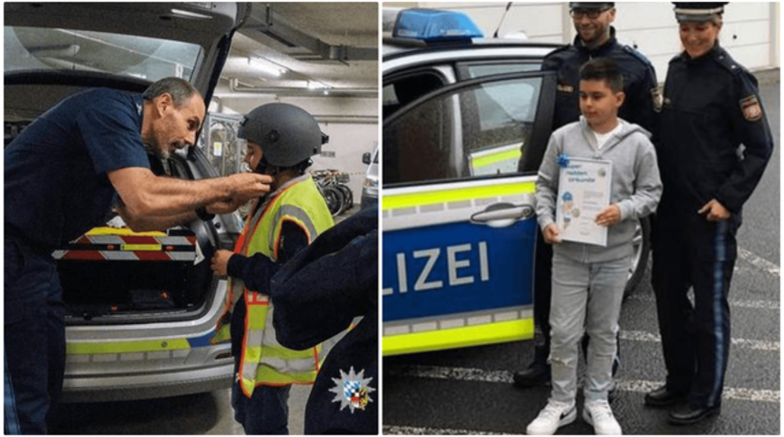 Alman polisinden Kenan'a 'Süper Kahramanlık' sertifikası