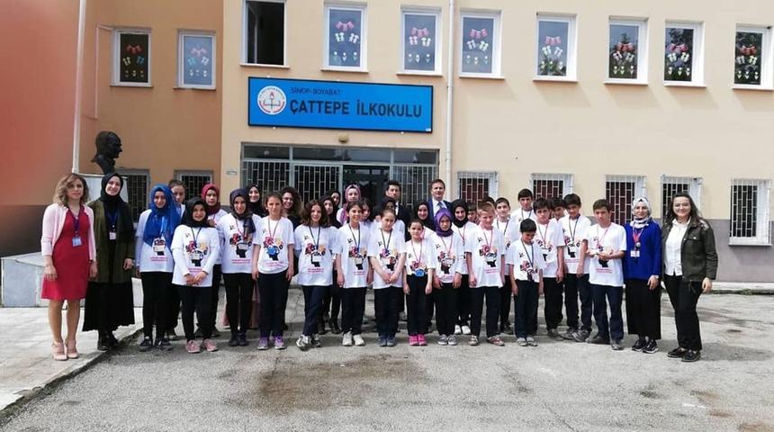 Boyabat Çattepe İlkokulunda Tübitak 4006 Bilim Fuarı