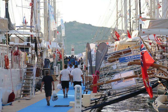 Bodrum'da, lüks yat fuarı