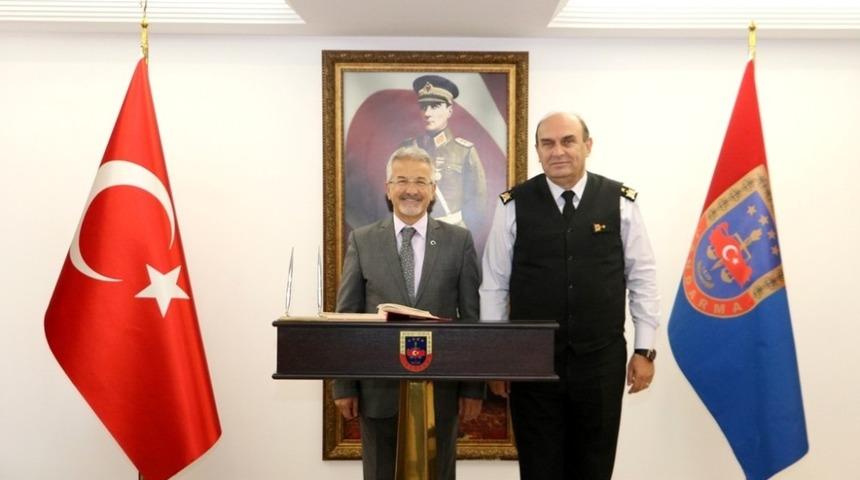 Başkan Erdem&rsquo;den Tuğgeneral Sara&ccedil;&rsquo;a ziyaret