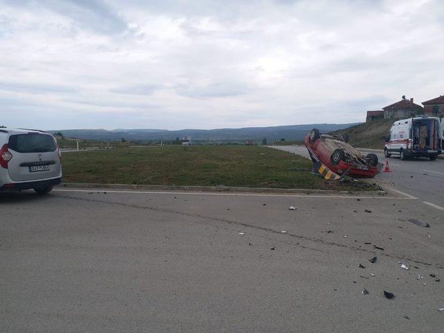 Hisarcık’ta trafik kazası: 1 yaralı