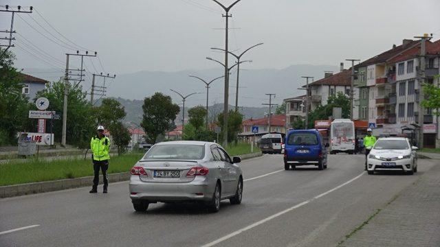 Emniyetten dronlu yaya yolu denetimi