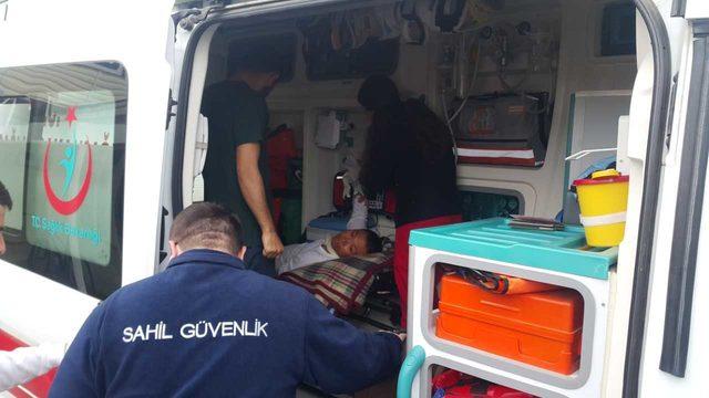 Gemide yaralanan Filipinli hastaneye kaldırıldı